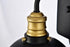 Elegant Lighting 1 Light Anders Collection Wall Sconce D7.1 H8.3 Lt:1 in Black and Brass Finish Model: LD8004W7BK