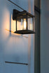 Elegant Lighting 1 Light Araceli 10 inch Outdoor Wall sconce in Black in Black and Clear Finish Model: OD611W10BK