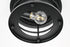Elegant Lighting 1 Light Carla 10 inch Outdoor Flush Mount in Black in Black and Clear Finish Model: OD614F10BK