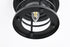 Elegant Lighting 1 Light Carla 8 inch Outdoor Flush Mount in Black in Black and Clear Finish Model: OD614F8BK