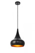 Elegant Lighting 1 Light Circa Collection Pendant D11.5 Inch H15 Inch Lt:1 in Black Finish Model: LDPD2047