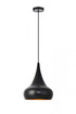 Elegant Lighting 1 Light Circa Collection Pendant D11.5 Inch H15 Inch Lt:1 in Black Finish Model: LDPD2047