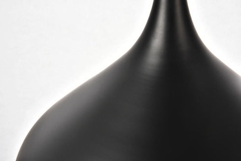 Elegant Lighting 1 Light Circa Collection Pendant D12.5 Inch H10 Inch Lt:1 in Black Finish Model: LDPD2046