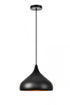 Elegant Lighting 1 Light Circa Collection Pendant D12.5 Inch H10 Inch Lt:1 in Black Finish Model: LDPD2046