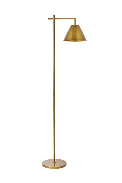 Elegant Lighting 1 Light Flos metal floor lamp in brass Model: LD5101FL21BR