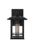 Elegant Lighting 1 Light Harley 10 inch Outdoor Wall sconce in Black in Black and Clear Finish Model: OD613W10BK