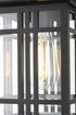 Elegant Lighting 1 Light Harley 12 inch Outdoor Pendant in Black in Black and Clear Finish Model: OD613H11BK