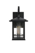 Elegant Lighting 1 Light Harley 12 inch Outdoor Wall sconce in Black in Black and Clear Finish Model: OD613W12BK