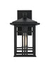 Elegant Lighting 1 Light Harley 13 inch Outdoor Wall sconce in Black in Black and Clear Finish Model: OD613W13BK