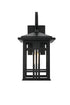 Elegant Lighting 1 Light Harley 14 inch Outdoor Wall sconce in Black in Black and Clear Finish Model: OD613W14BK