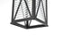 Elegant Lighting 1 Light Jada 15 inch Outdoor Wall sconce in Black in Black and Clear Finish Model: OD607W15BK