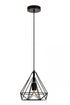 Elegant Lighting 1 Light Jago Collection Pendant D9.8 H9.8 Lt:1 in Black Finish Model: LDPD2089