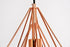 Elegant Lighting 1 Light Jago Collection Pendant D9.8 H9.8 Lt:1 in Copper Finish Model: LDPD2090