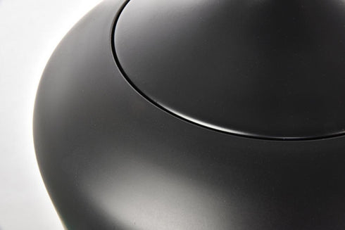 Elegant Lighting 1 Light Nora Collection Pendant D11.5 Inch H9 Inch Lt:1 in Black finish Model: LDPD2003
