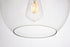 Elegant Lighting 1 Light Placido Collection Pendant D15.7 H16.5 Lt:1 in Black and Clear Finish Model: LDPD2112
