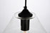 Elegant Lighting 1 Light Placido Collection Pendant D9.4 H10.8 Lt:1 in Black and Clear Finish Model: LDPD2115
