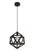 Elegant Lighting 1 Light Redmond Collection Pendant D13.0 Inch H14.6 Lt:1 in Black Finish Model: LDPD2110
