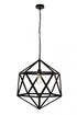 Elegant Lighting 1 Light Redmond Collection Pendant D19.7 H22.6 Lt:1 in Black Finish Model: LDPD2111