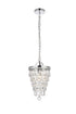 Elegant Lighting 1 Light Reese 9 inch pendant in black Model: LD714D9BK