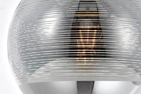 Elegant Lighting 1 Light Reflection Collection Pendant D9.5 Inch H9.5 Inch Lt:1 in Chrome finish Model: LDPD2012