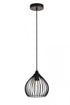 Elegant Lighting 1 Light Sayer Collection Pendant D7.9 H8.9 Lt:1 in Black Finish Model: LDPD2093
