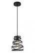 Elegant Lighting 1 Light Sybil Collection Pendant D7.5 H9.2 Lt:1 in Matte Black Finish Model: LDPD3011
