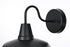 Elegant Lighting 1 Light Tinsley 13 inch Outdoor Wall sconce in Black in Black and Clear Finish Model: OD610W13BK