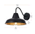 Elegant Lighting 1 Light Tinsley 15 inch Outdoor Wall sconce in Black in Black and Clear Finish Model: OD610W15BK