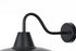 Elegant Lighting 1 Light Tinsley 20 inch Outdoor Wall sconce in Black in Black and Clear Finish Model: OD610W18BK