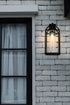 Elegant Lighting 1 Light Zora 24 inch Outdoor Wall sconce in Black in Black and Clear Finish Model: OD606W24BK