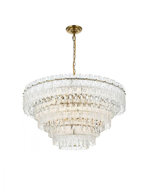 Elegant Lighting 10 Light Emilia 31 Inch Pendant Light in Chrome Model: 1780D31C