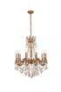 Elegant Lighting 10 Light Rosalia Hang D28 Inch H31 Inch L10 DB G RC in Dark Bronze Finish Model: 9210D28DB-GT/RC