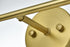 Elegant Lighting 2 Light Collier 2 Light in Satin Gold and Clear Glass Wall Sconce Model: LD2314SG