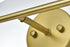 Elegant Lighting 2 Light Gene 2 Light in Satin Gold and Clear Glass Wall Sconce Model: LD2312SG