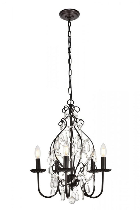 Elegant Lighting 3 Light BLAISE Collection Pendant D15 H20 Lt:3 Oil rubbed bronze Finish Model: LD5003D15ORB