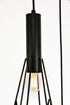 Elegant Lighting 3 Light Jago Collection Pendant D16.0 H30.4 Lt:3 in Black Finish Model: LDPD2108