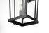 Elegant Lighting 3 Light Luz 24 inch Outdoor Wall sconce in Black in Black and Clear Finish Model: OD605W24BK