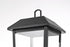 Elegant Lighting 3 Light Riggs 8 x 18 inch Outdoor Post Light in Black Model: OD502P18BK