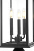 Elegant Lighting 3 Light Shepard 8 x 23.5 inch Outdoor Post Light in Black Model: OD503P24BK