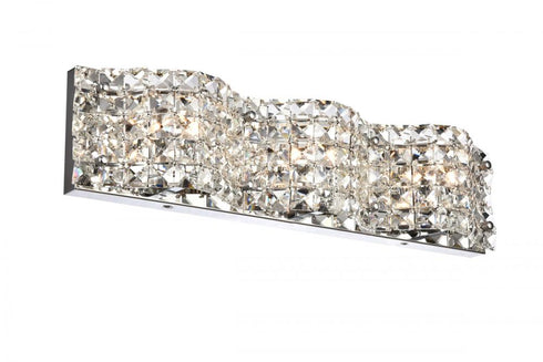 Elegant Lighting 3 Light Tate Collection Wall Sconce D20.6 H4.7 Lt:3 in Chrome Finish Model: LD7001W21C