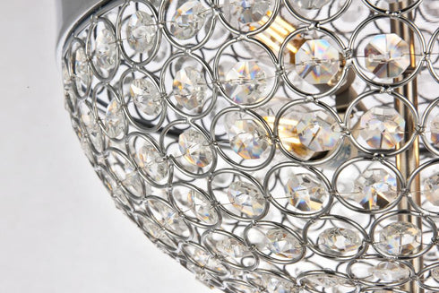 Elegant Lighting 3 Light Taye Collection Flushmount D13.5 H6.3 Lt:3 in Chrome Finish Model: LD5012F13C