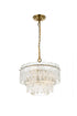 Elegant Lighting 4 Light Emilia 15 Inch Pendant Light in Chrome Model: 1780D15C