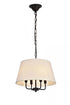 Elegant Lighting 4 Light Maple Collection Pendant D17 H13.75 Lt:4 in Black Finish Model: LD6009D17BK