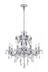 Elegant Lighting 5 Light Voltaire Collection Chandelier D22 H22 Lt:5 in Chrome Finish Model: LD4005D22C