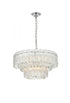 Elegant Lighting 6 Light Emilia 21 Inch Pendant Light in Chrome Model: 1780D21C
