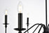 Elegant Lighting 6 Light Rohan Collection Chandelier D36 H19 Lt:6 in Matte Black Finish Model: LD5006D36MB