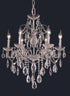 Elegant Lighting 6 Light St. Francis Hang D24 Inch H21 Inch L6 CH RC in Chrome Finish Model: 2016D24C/RC