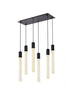 Elegant Lighting 6 Light Weston 6 Lights Pendant In Satin Gold Model: 2066D32SG