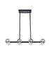 Elegant Lighting 8 Light Eren 31 Inch Pendant Light in Black Model: 3505D31BK