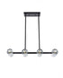 Elegant Lighting 8 Light Eren 31 Inch Pendant Light in Black Model: 3505D31BK